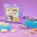 NUTLOVE HVIT SJOKOLADEBITER MED PROTEIN 200g