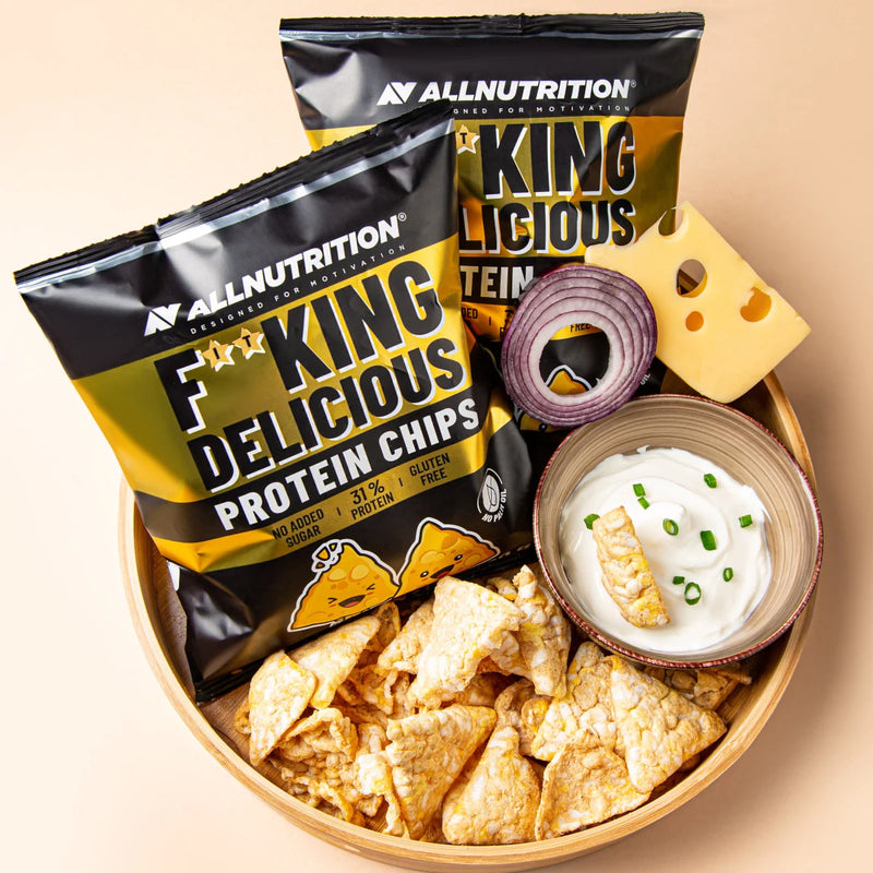 FITKING DELICIOUS PROTEIN CHIPS CHEESE & ONION