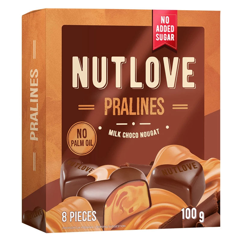 NUTLOVE PRALINES MILK CHOCO NOUGAT 100g