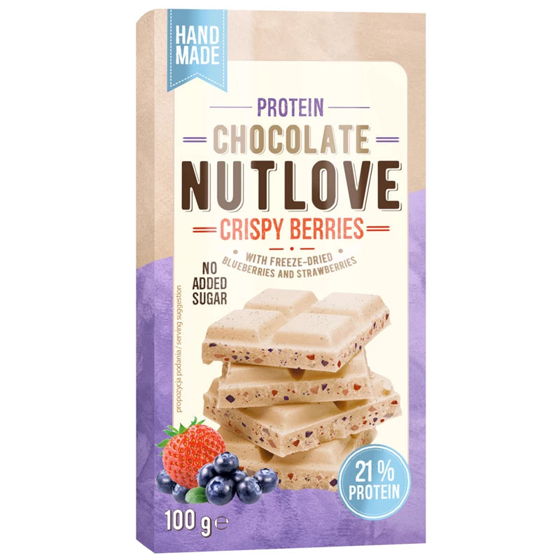 PROTEIN CHOCOLATE NUTLOVE CRISPY BERRIES 100g