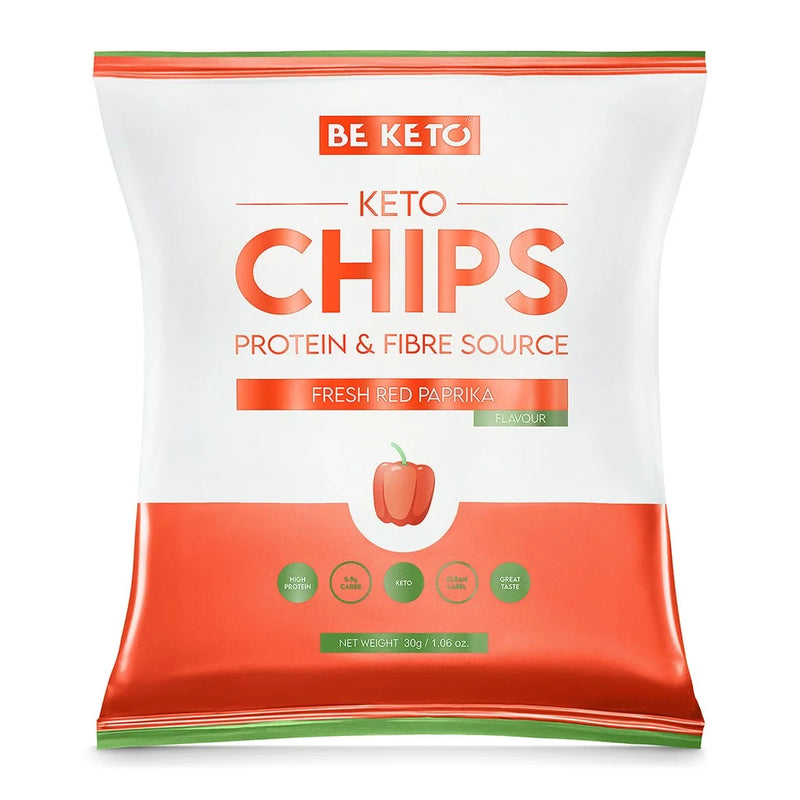 Keto Chips – Rød Paprika – 30 g – BeKeto