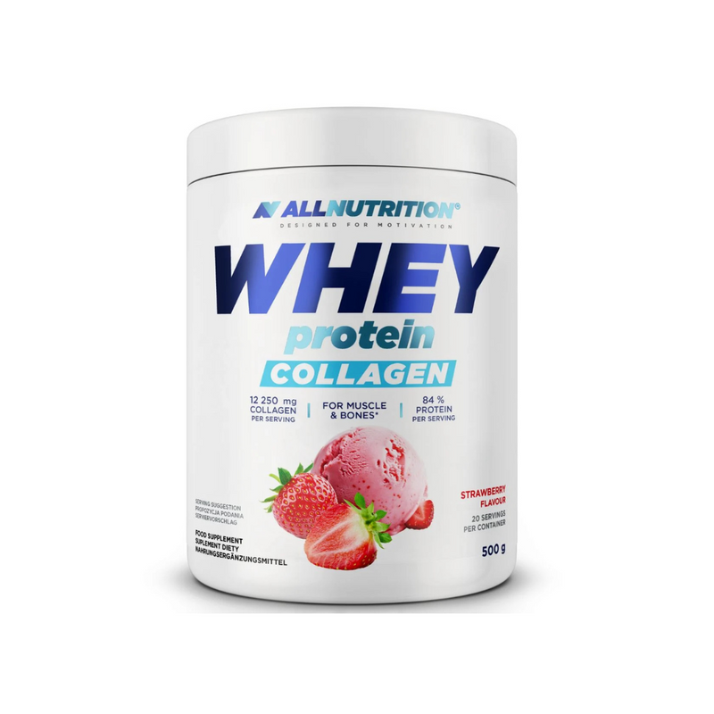 Whey Protein Collagen - Strawberry 500g