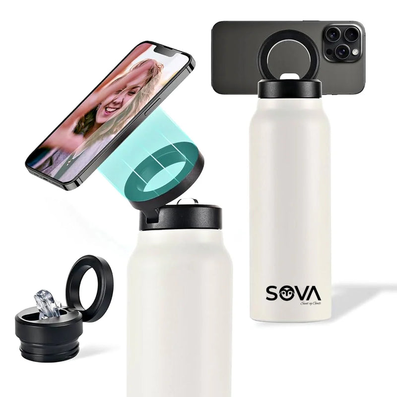 Sova Sunt Hydrohold™ 24oz –  Vannflaske med Magnetisk mobilholder 700ml
