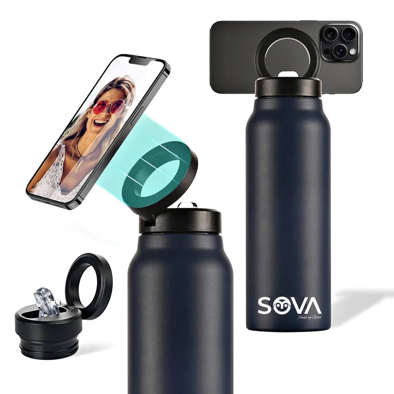 Sova Sunt Hydrohold™ 24oz –  Vannflaske med Magnetisk mobilholder 700ml