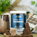 KETO WHEY ISOLAT + MCT – NATURLIG SJOKOLADE 300G