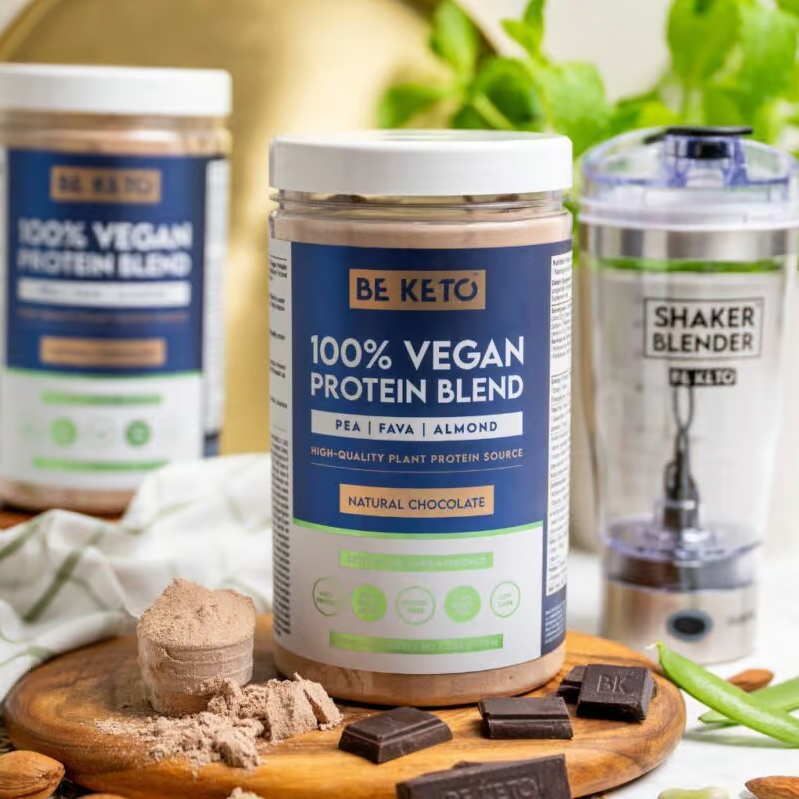 VEGANSK PROTEINBLANDING - NATURLIG SJOKOLADE 500G