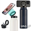 SOVA SUNT HYDROHOLD ™ 24OZ – VANNFLASKE MED MAGNETISK MOBILHOLDER 700ML