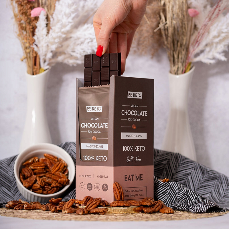 VEGANSK KETO SJOKOLADE MED MCT-OLJE  – KLASSISK 80G