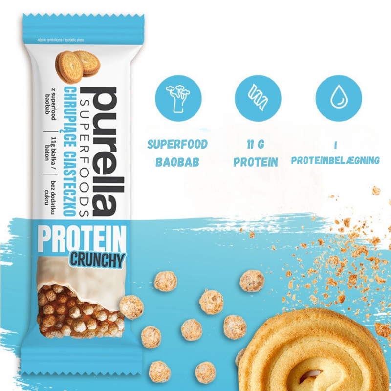 Superfoods proteinbar, sprø småkake