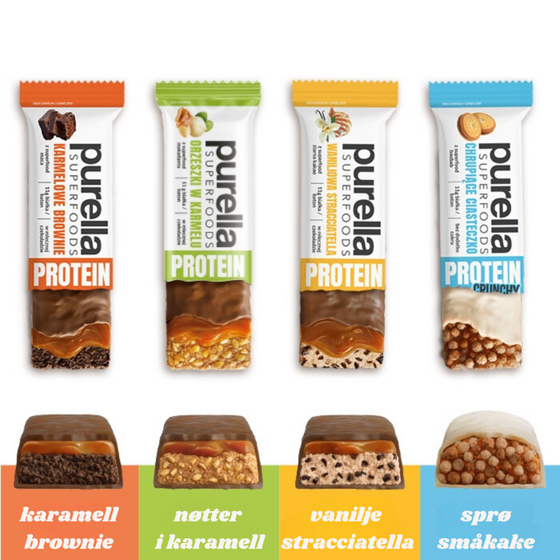 Superfoods proteinbar, sprø småkake