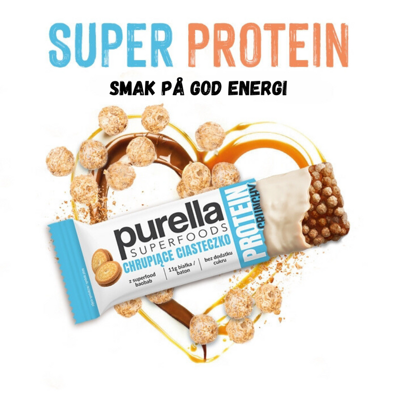 Superfoods proteinbar, sprø småkake