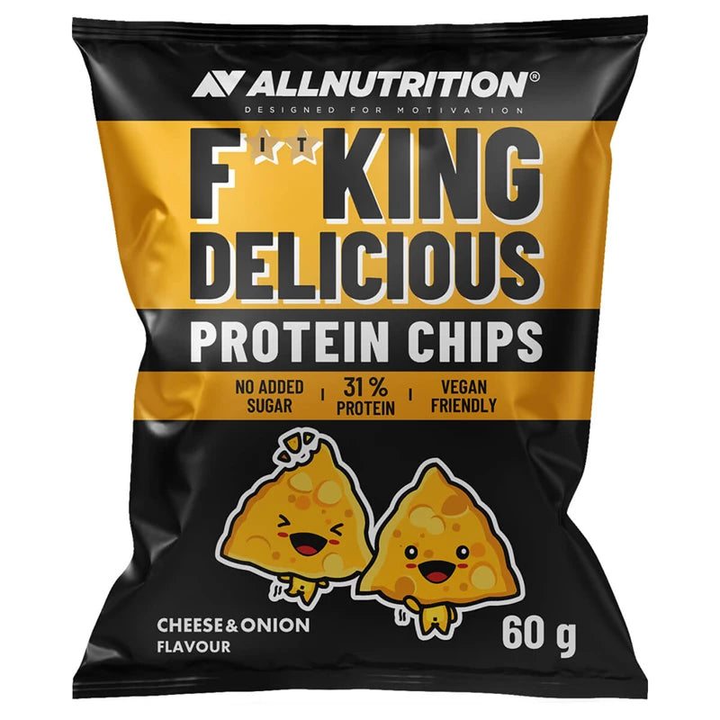 FITKING DELICIOUS PROTEIN CHIPS CHEESE & ONION