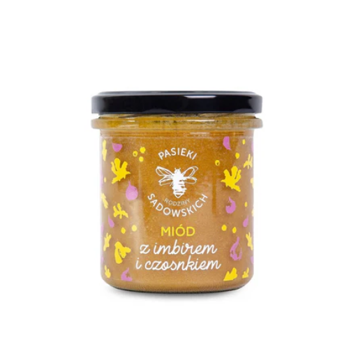 HONNING MED INGEFÆR OG HVITLØK 430g