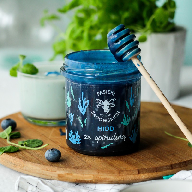 Honning med spirulina 430g