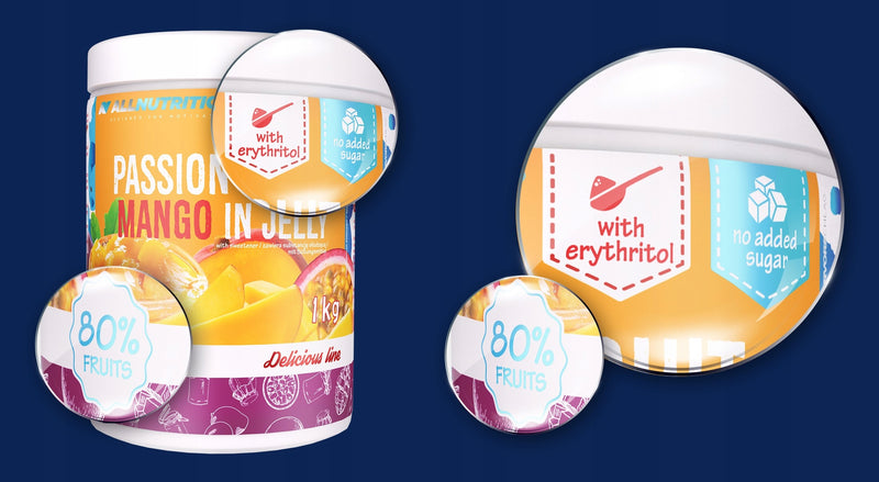 PASSION FRUIT & MANGO IN JELLY 1kg
